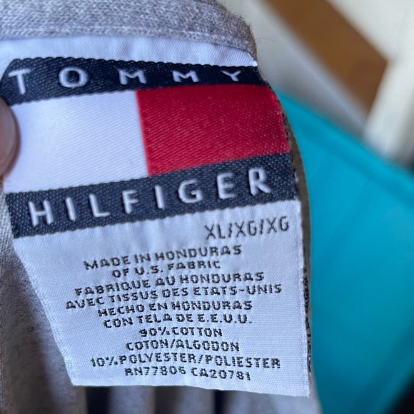 Vintage Tommy Hilfiger Oversized Logo T-Shirt Grey Size XL - Picture 5 of 5